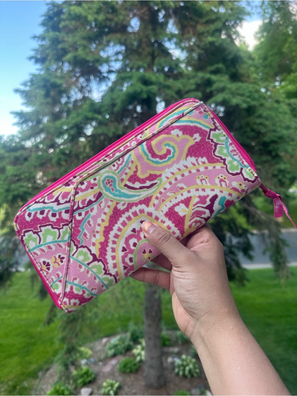 Vera Bradley Capri Melon Large Wallet View 6